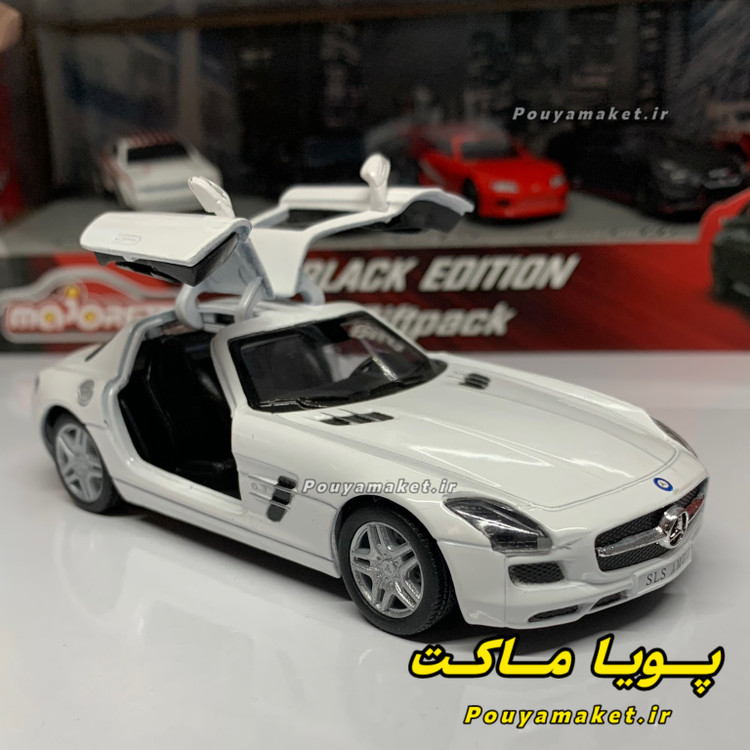 ماکت ماشین فلزی مرسدس بنز SLS AMG کینسمارت