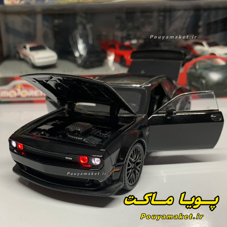 ماکت ماشین فلزی دوج چلنجر هلکت مقیاس 1:32 - Dodge Challenger SRT Hellcat