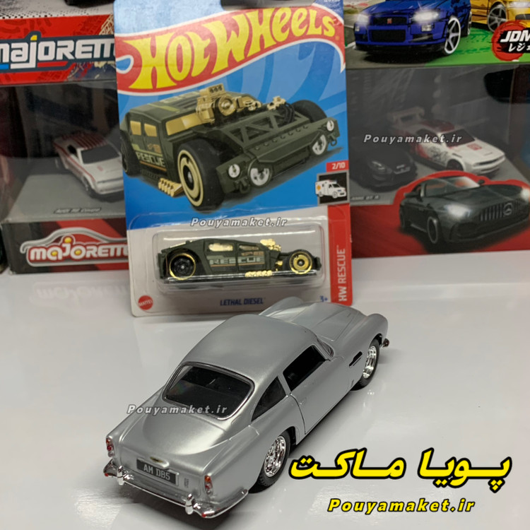ماکت ماشین فلزی استون مارتین DB5 کینسمارت + Lethal Diesel هات ویلز
