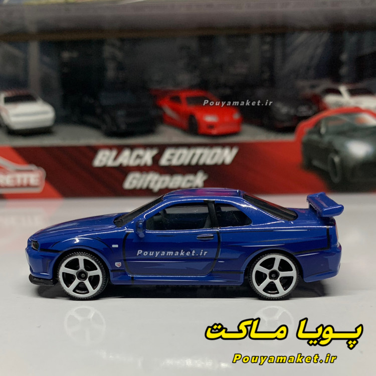 ماکت ماشین فلزی نیسان اسکایلاین Nissan Skyline GT-R R34 ماژورت 1:64