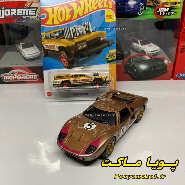 ماکت ماشین فلزی فورد جی تی Ford GT40 کینسمارت + هات ویلز