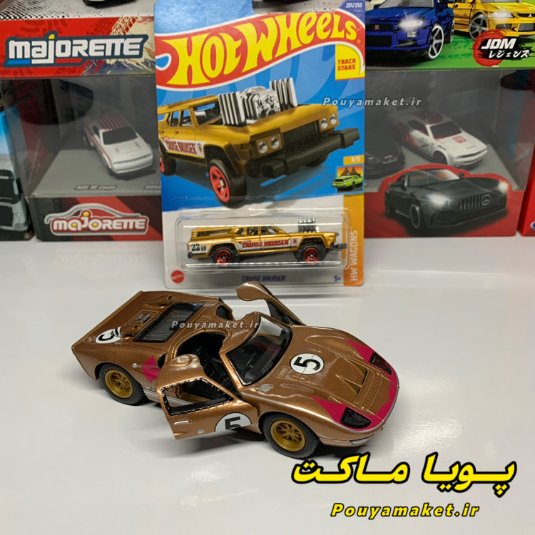 ماکت ماشین فلزی فورد جی تی Ford GT40 کینسمارت + هات ویلز