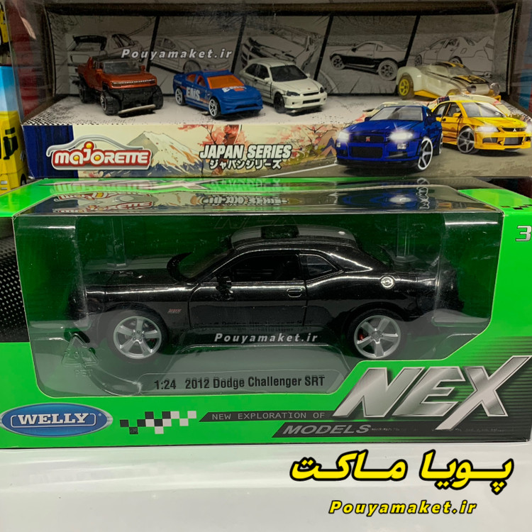 ماکت ماشین فلزی دوج چلنجر Dodge Challenger SRT8 ویلی 1:24