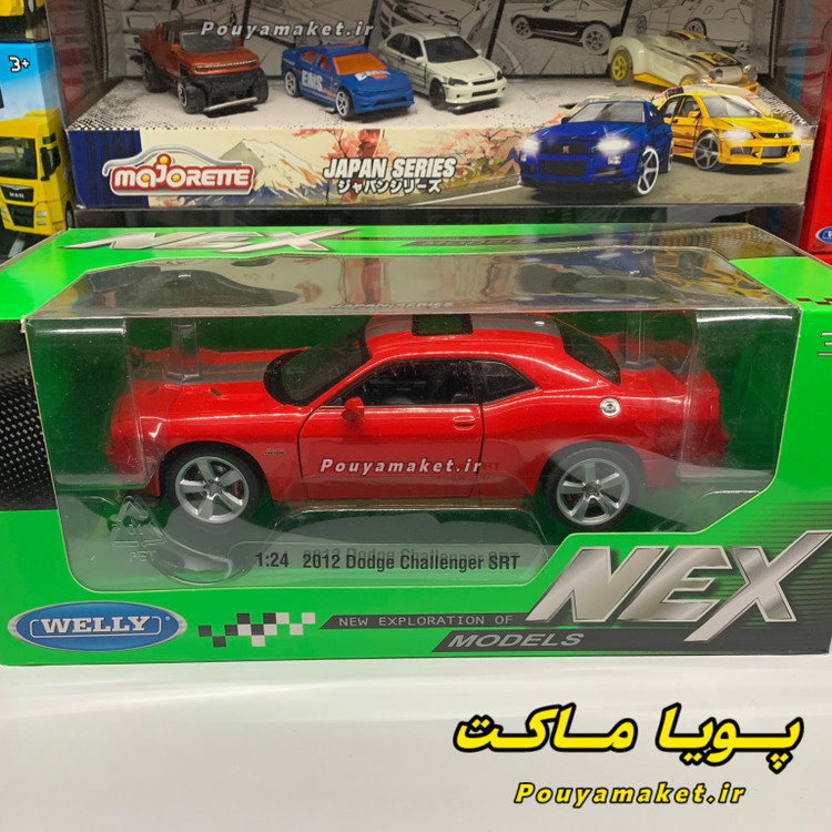 ماکت ماشین فلزی دوج چلنجر Dodge Challenger SRT8 ویلی 1:24