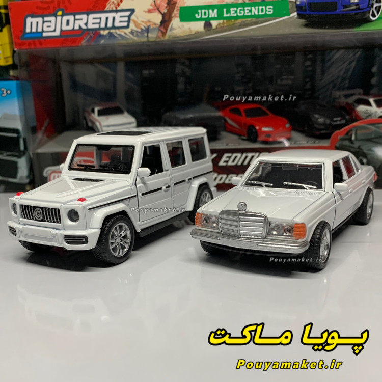 ماکت ماشین فلزی مرسدس بنز جی کلاس Benz G63 + بنز دانشجوییW123