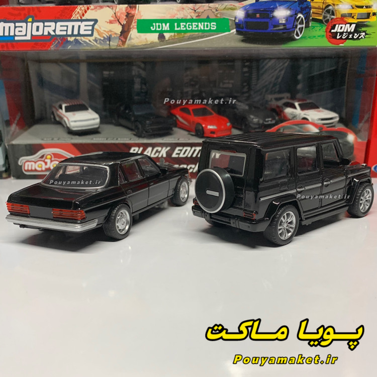 ماکت ماشین فلزی مرسدس بنز جی کلاس Benz G63 + بنز دانشجوییW123