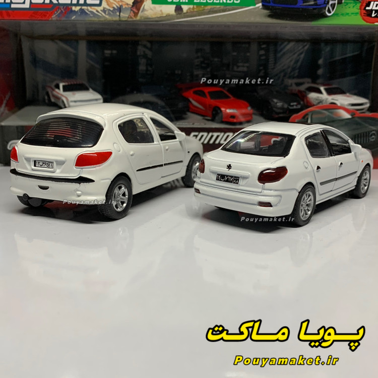 پک ماکت ماشین فلزی پژو 206 و پژو 207