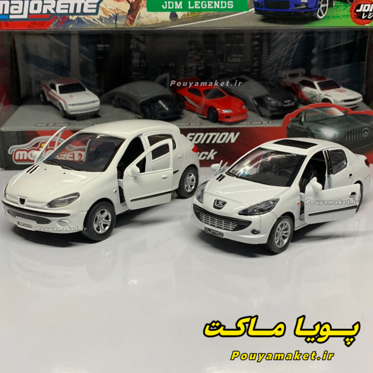 پک ماکت ماشین فلزی پژو 206 و پژو 207