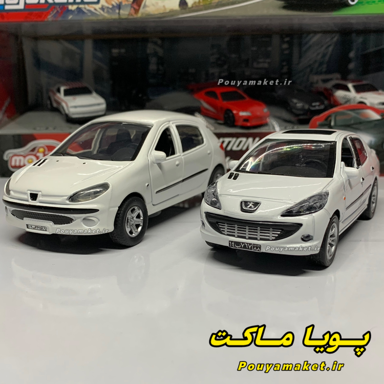 پک ماکت ماشین فلزی پژو 206 و پژو 207