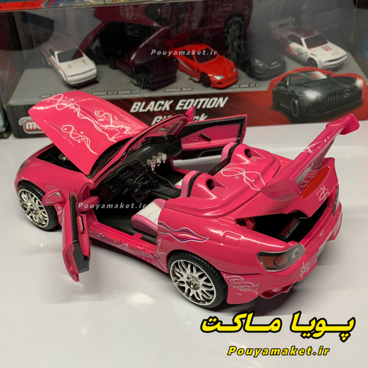 ماکت ماشین فلزی هوندا Honda S2000 صورتی جادا 1/24