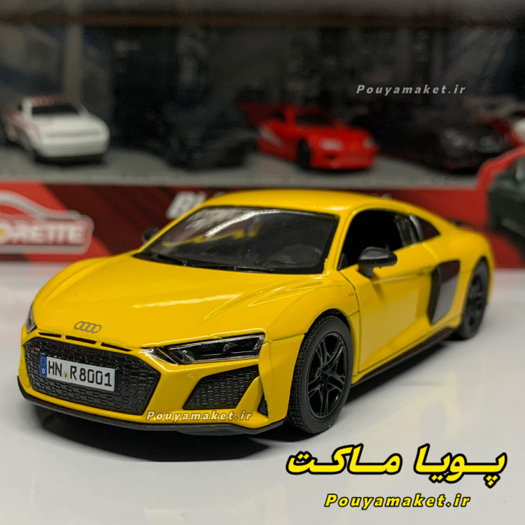 ماکت ماشین فلزی آئودی Audi R8 کینسمارت