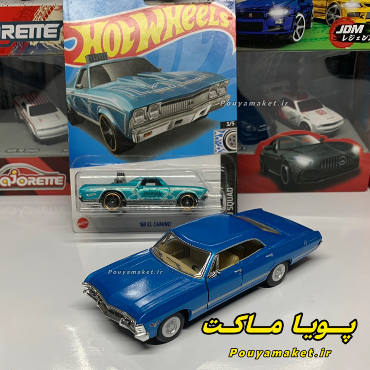 ماکت ماشین فلزی شورلت ایمپالا کینسمارت + ال کامینو هات ویلز