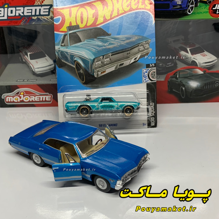 ماکت ماشین فلزی شورلت ایمپالا کینسمارت + ال کامینو هات ویلز