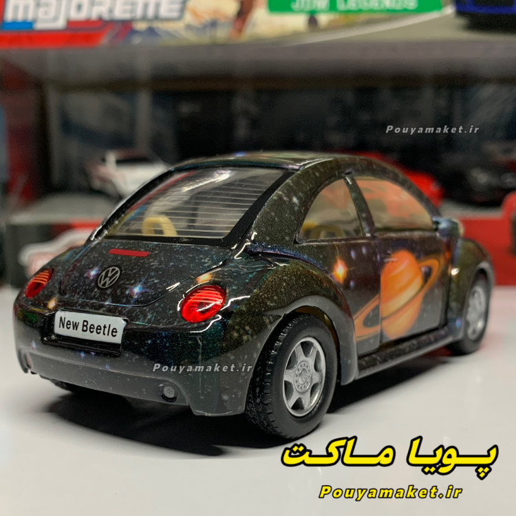 ماکت ماشین فلزی فولکس واگن نیو بیتل کهکشانی VOLKSWAGEN NEW BEETLE کینسمارت