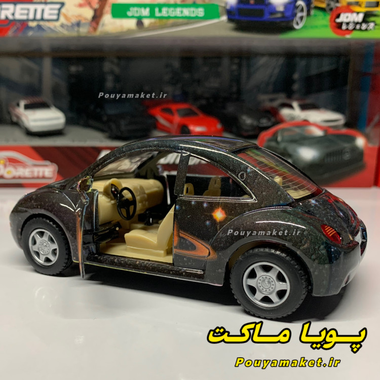 ماکت ماشین فلزی فولکس واگن نیو بیتل کهکشانی VOLKSWAGEN NEW BEETLE کینسمارت
