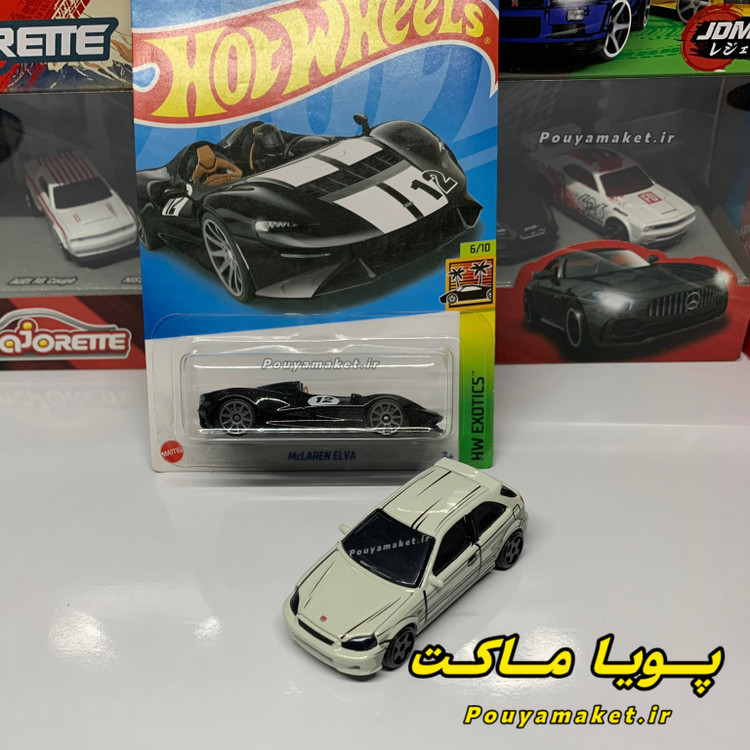 ماکت ماشین فلزی هوندا سیویک تایپ آر Honda Civic Type R ماژورت + مکلارن هات ویلز