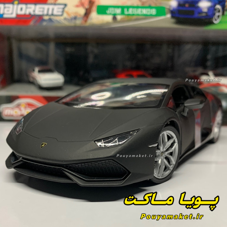 ماکت ماشین فلزی لامبورگینی هوراکان Lamborghini Huracan ویلی مشکی مات 1:24