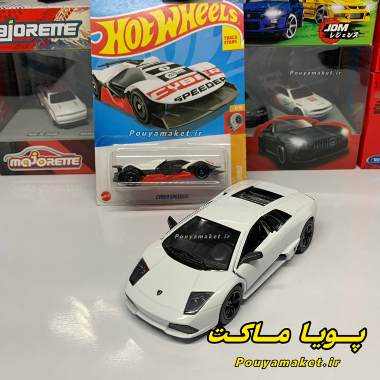 ماکت ماشین فلزی لامبورگینی مورسیه لاگو کینسمارت + هات ویلز