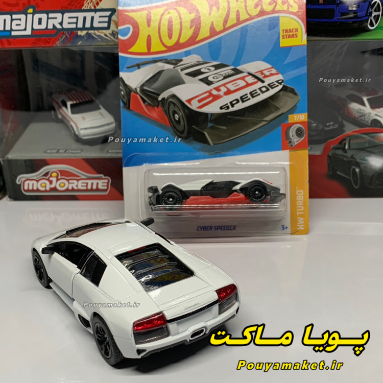 ماکت ماشین فلزی لامبورگینی مورسیه لاگو کینسمارت + هات ویلز