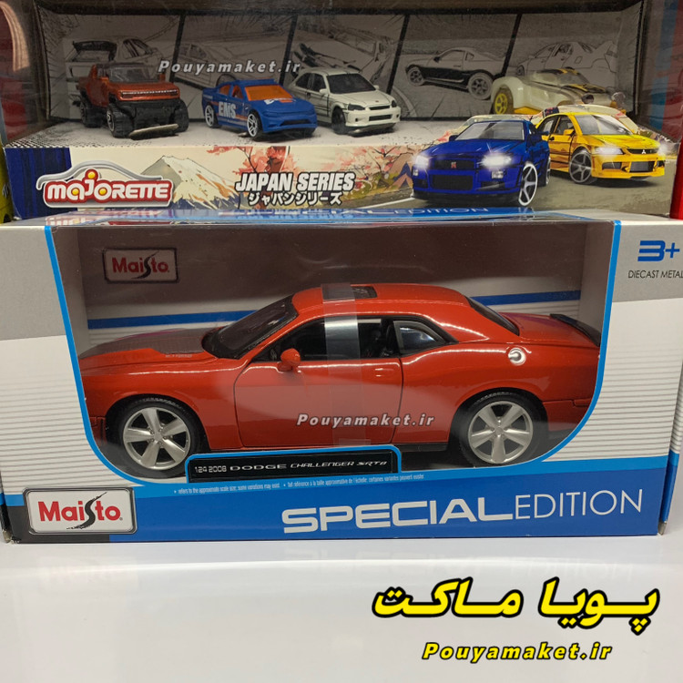 ماکت ماشین فلزی دوج چلنجر Dodge Challenger SRT8 مایستو 1:24