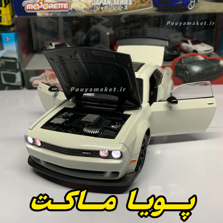 ماکت ماشین فلزی دوج چلنجر هلکت Dodge Challenger SRT Hellcat 1:24