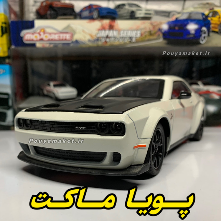 ماکت ماشین فلزی دوج چلنجر هلکت Dodge Challenger SRT Hellcat 1:24