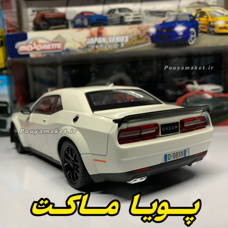 ماکت ماشین فلزی دوج چلنجر هلکت Dodge Challenger SRT Hellcat 1:24