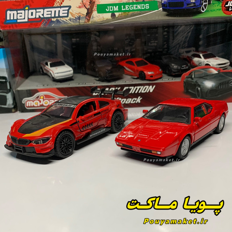 ماکت ماشین فلزی بی ام و BMW M1 ویلی + بی ام و BMW M8
