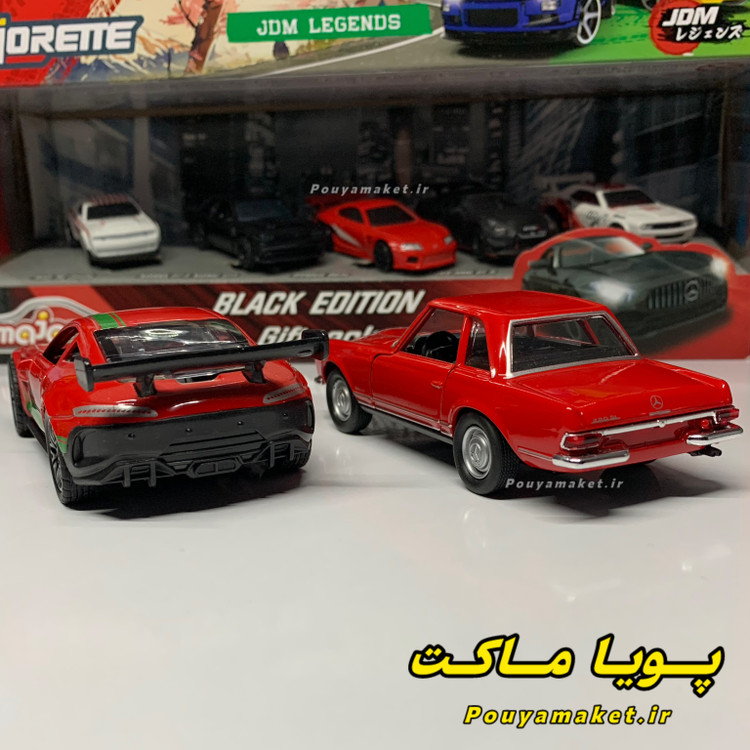 ماکت ماشین فلزی مرسدس بنز پاگودا 230SL ویلی + بنز AMG GT