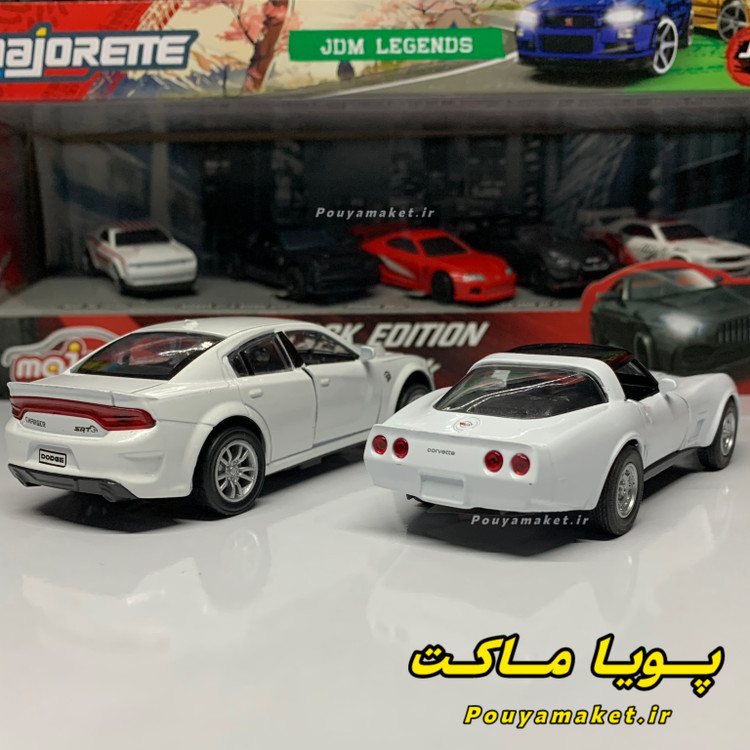 ماکت ماشین فلزی کوروت C3 1982 ویلی + دوج چارجر هلکت