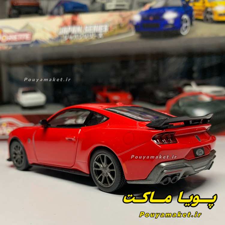 ماکت ماشین فلزی فورد موستانگ دارک هورس 2024 Ford Mustang Dark Horse کینسمارت
