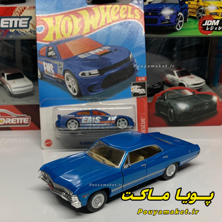 ماکت ماشین فلزی شورلت ایمپالا کینسمارت + دوج چارجر هات ویلز