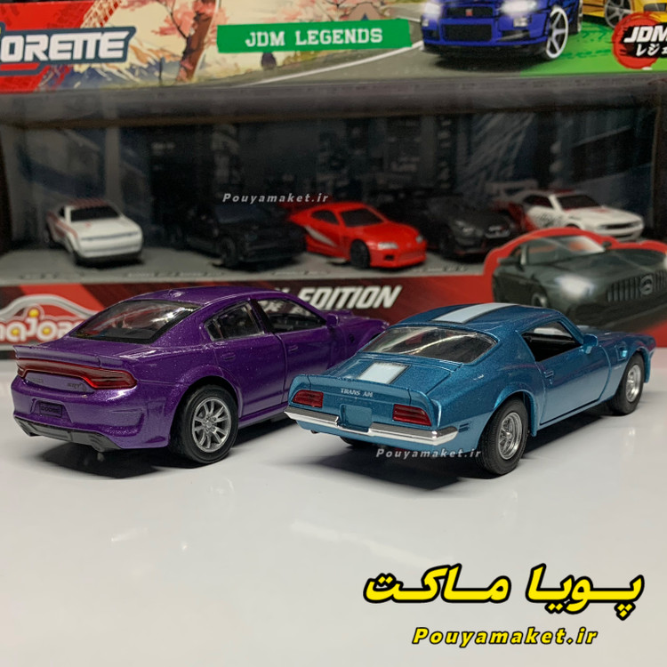 ماکت ماشین فلزی پونتیاک فایربرد ویلی + دوج چارجر هلکت