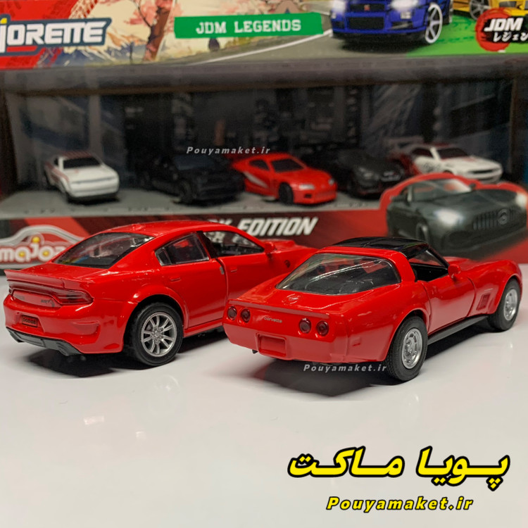 ماکت ماشین فلزی کوروت C3 1982 ویلی + دوج چارجر هلکت