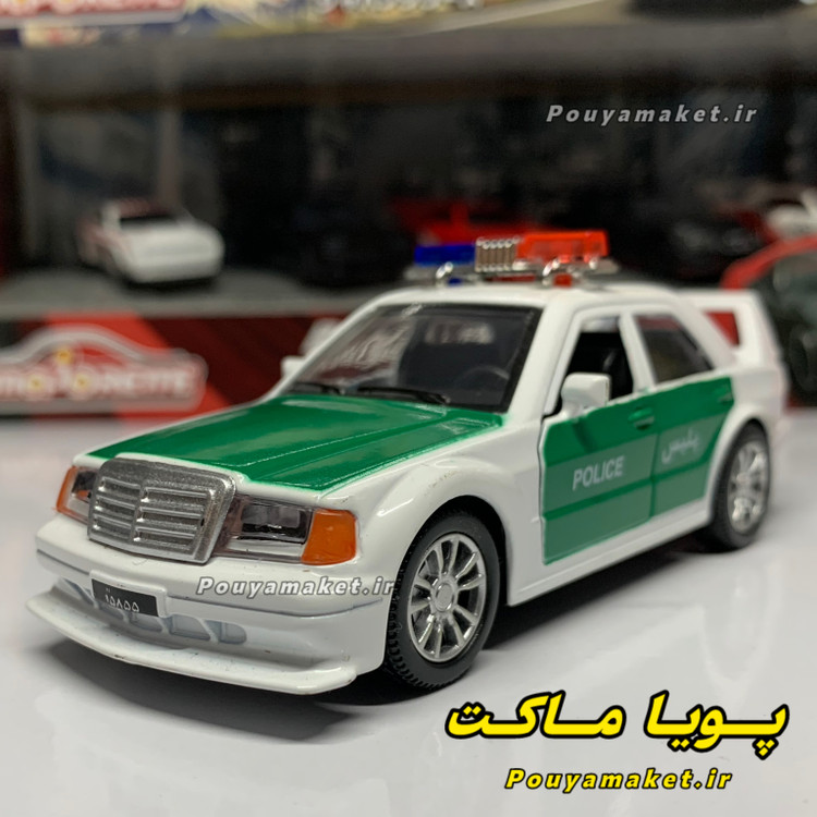 ماکت ماشین فلزی مرسدس بنز 190E - W201 پلیس