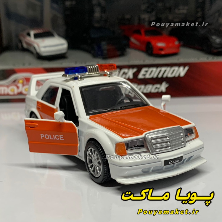 ماکت ماشین فلزی مرسدس بنز 190E - W201 پلیس