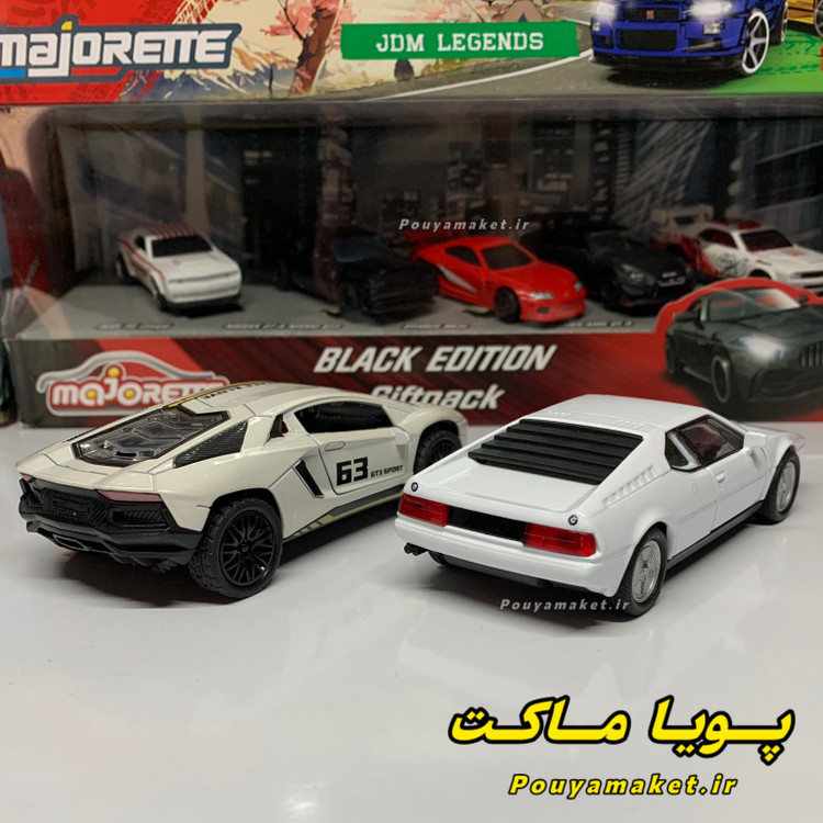 ماکت ماشین فلزی بی ام و BMW M1 ویلی + لامبورگینی اونتادور