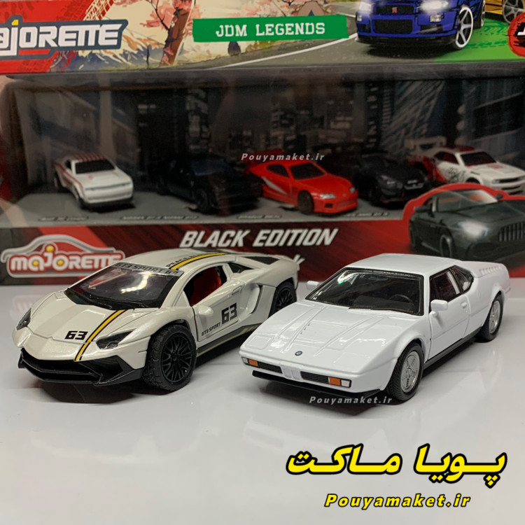 ماکت ماشین فلزی بی ام و BMW M1 ویلی + لامبورگینی اونتادور