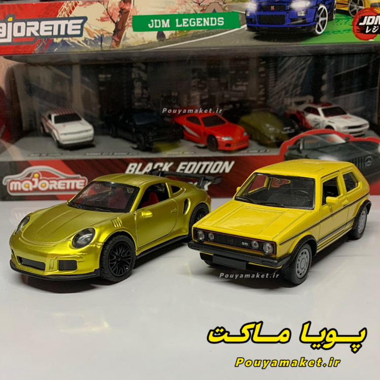ماکت ماشین فلزی فولکس واگن گلف ویلی + پورشه 911