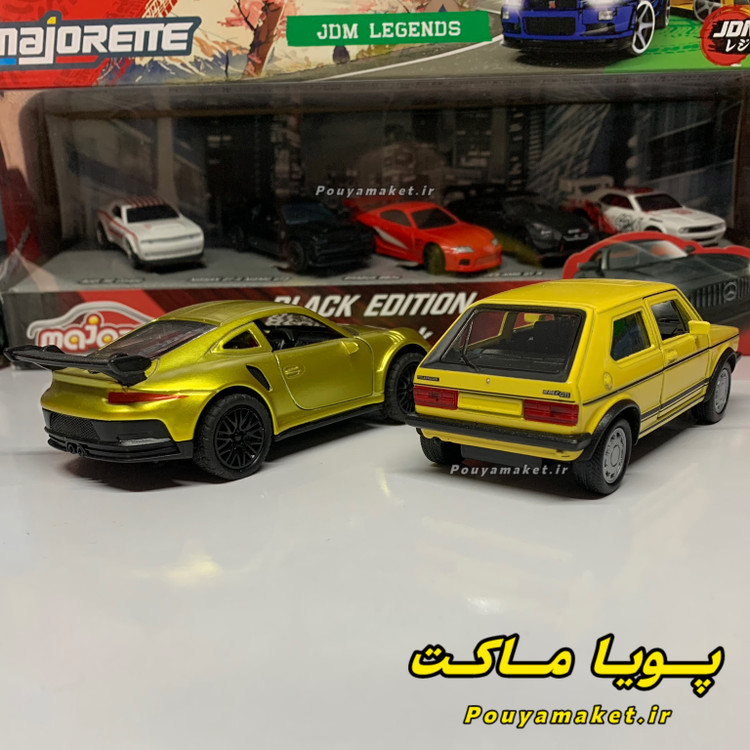 ماکت ماشین فلزی فولکس واگن گلف ویلی + پورشه 911
