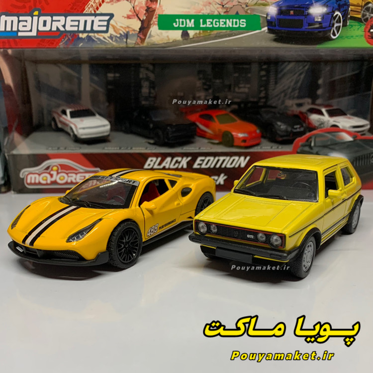 ماکت ماشین فلزی فولکس واگن گلف ویلی + فراری488