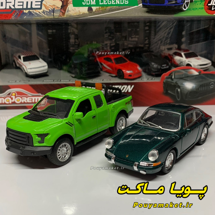 ماکت ماشین فلزی پورشه 911 ویلی + فورد رپتور
