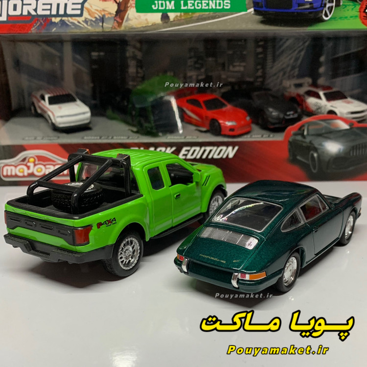 ماکت ماشین فلزی پورشه 911 ویلی + فورد رپتور
