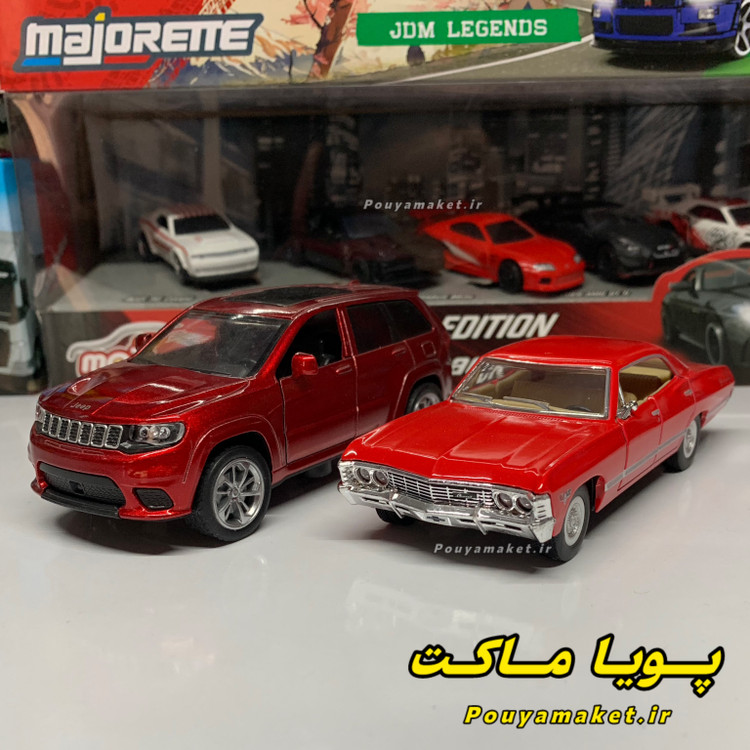 ماکت ماشین فلزی شورلت ایمپالا کینسمارت + جیپ گرند چروکی SRT