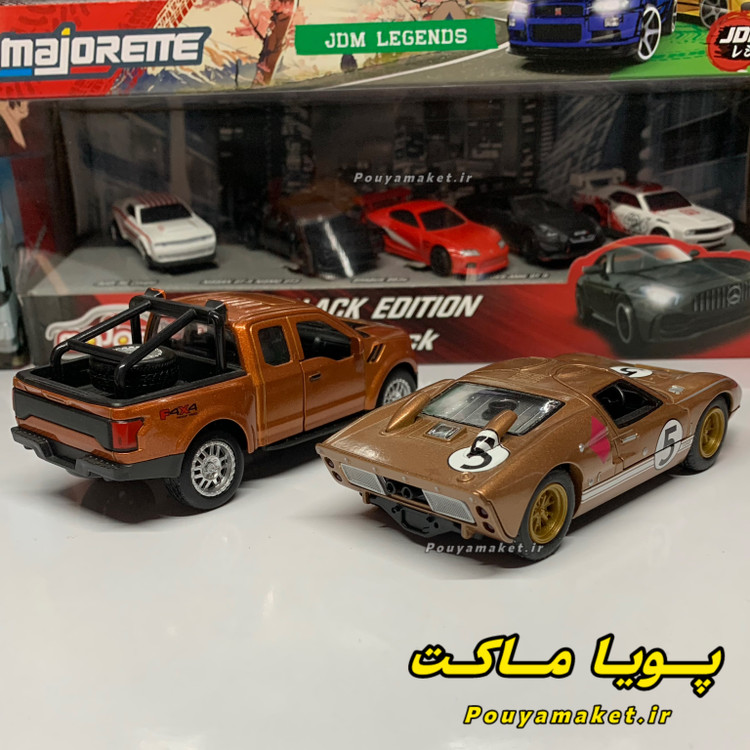 ماکت ماشین فلزی فورد جی تی Ford GT 40 کینسمارت + فورد رپتور