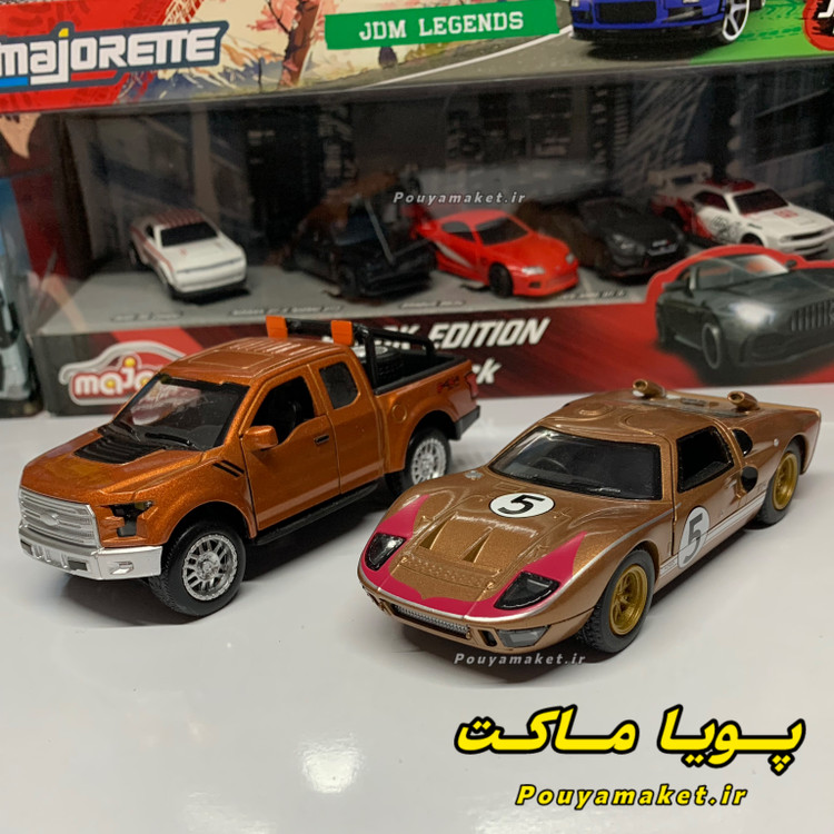 ماکت ماشین فلزی فورد جی تی Ford GT 40 کینسمارت + فورد رپتور