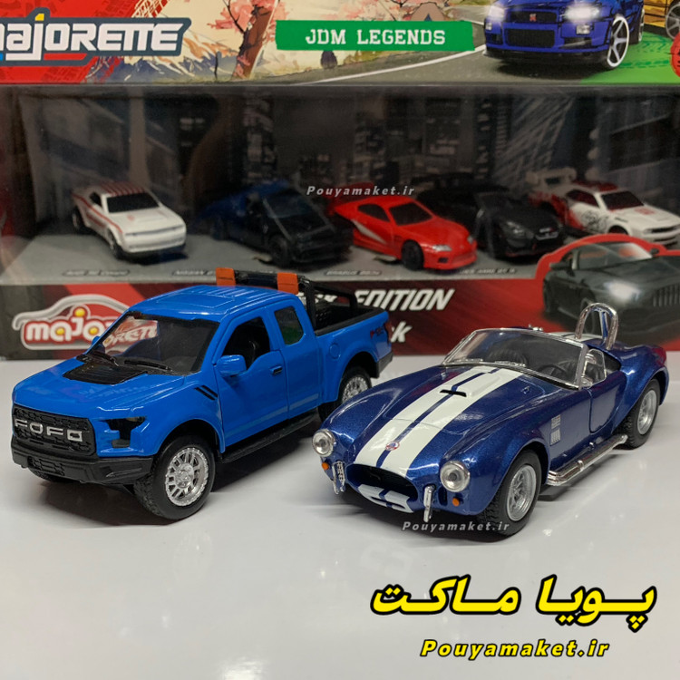 ماکت ماشین فلزی فورد شلبی کبرا کینسمارت + فورد رپتور