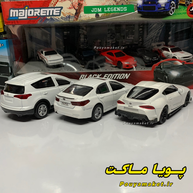 ماکت ماشین فلزی تویوتا سوپرا ویلی + تویوتا کمری + تویوتا راوفور