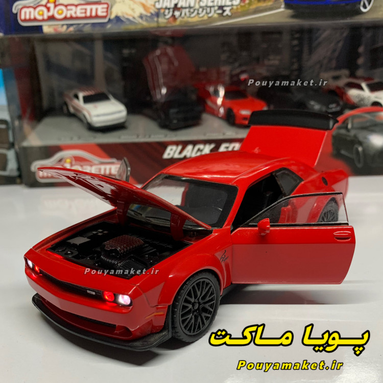 ماکت ماشین فلزی دوج چلنجر هلکت مقیاس 1:32 - Dodge Challenger SRT Hellcat