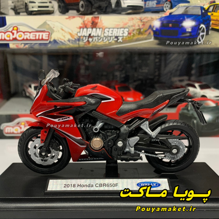 ماکت موتور سنگین فلزی هوندا Honda CBR650f ویلی 1:18